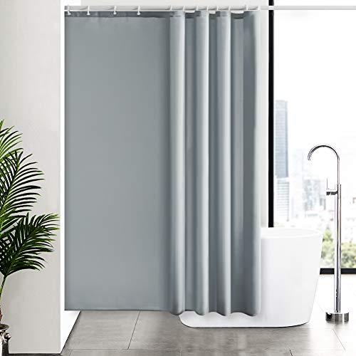 Furlinic Tende Doccia Anti-Muffa Tessuto in Poliestere Grande Tende Doccia Impermeabile /&Lavabile,Zig Zag Bianco Tenda Vasca da Bagno con 12 Ganci Tenda doccia-200x240cm.