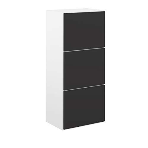Movian Odiel Scarpiera 50 x 33.1 x 118.7 cm colore bianco e quercia L x P x A