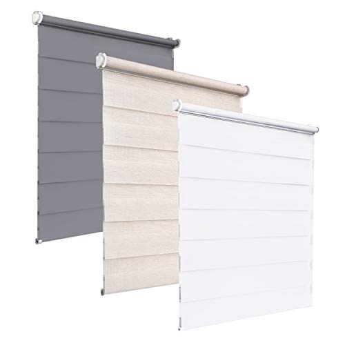 K-home Tenda Avvolgibile Klemmfix Oscurante – 75x150 Cm, Nero, Montaggio Senza Fori
