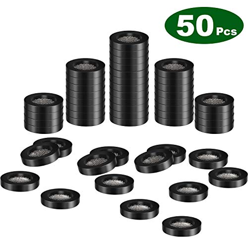 24 mm diametro esterno，per guarnizione del tubo flessibile della doccia del rubinetto（Bianco ） GALDOEP 40 pezzi O Ring Tubo filtri Kit，Rondelle Gomma con filtro in acciaio INOX， 19 mm 