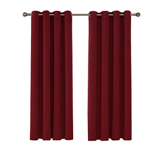 Brand Umi Tende Oscuranti per Interni Tenda Oscurante Soggiorno per Bambini 2 Pezzi con Passanti 168x229cm Rosa
